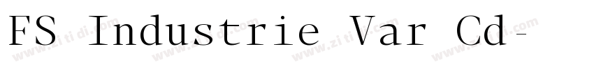 FS Industrie Var Cd字体转换